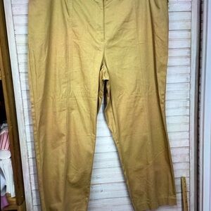 NWT Avenue Plus Size 24 Regular Length Tan City Stretch Chinos Pants